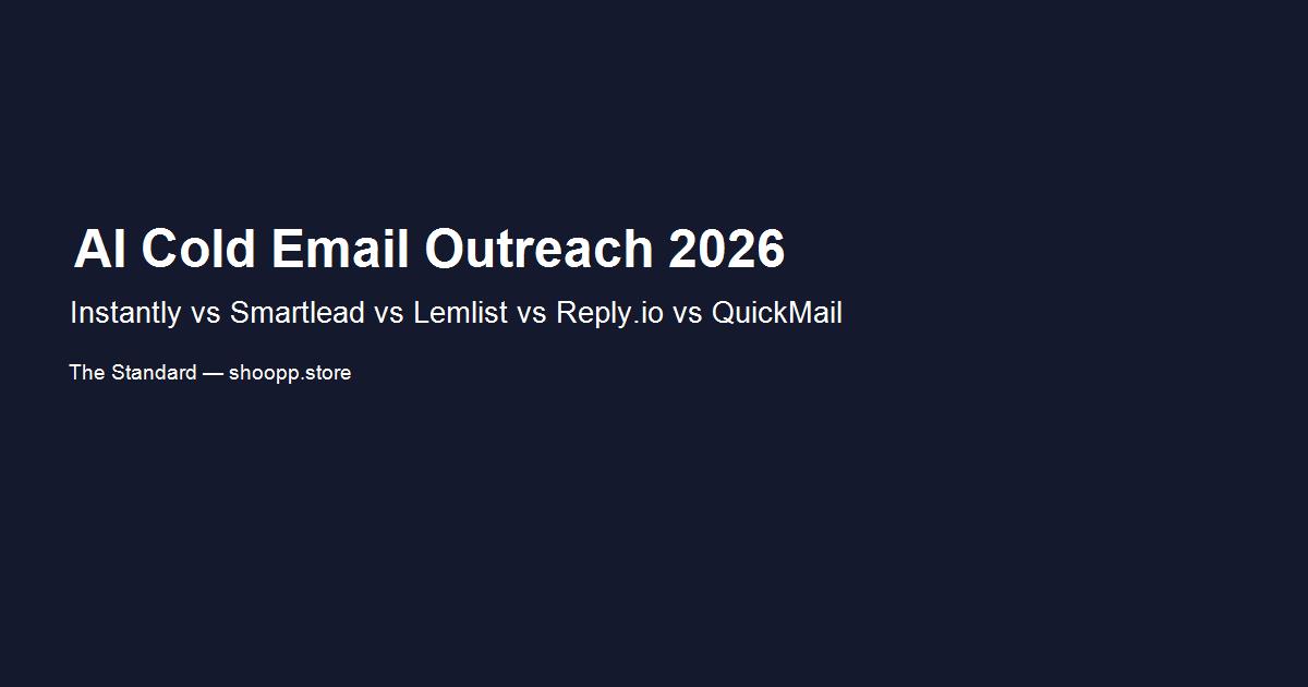 Instantly, Smartlead, Lemlist, Reply.io, and QuickMail — five AI cold email outreach platforms compared for 2026