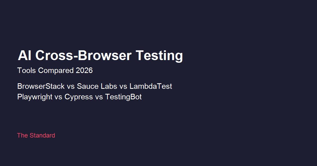 Six AI-powered cross-browser testing tools compared — BrowserStack, Sauce Labs, LambdaTest, Playwright, Cypress, TestingBot