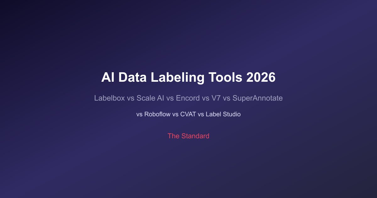 Labelbox, Scale AI, Encord, V7 Darwin, SuperAnnotate, Roboflow, CVAT, and Label Studio — eight AI data labeling tools compared for 2026