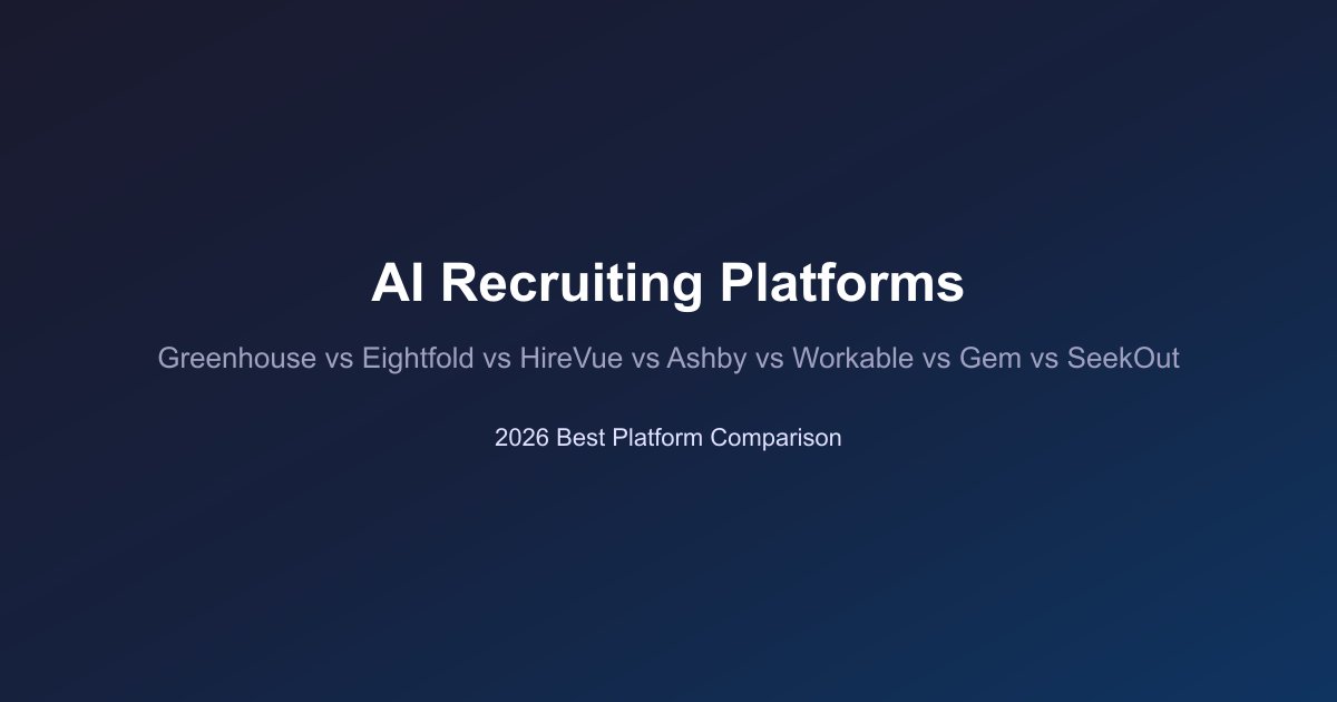 Greenhouse, Eightfold, HireVue, Ashby, Workable, Gem y SeekOut: siete plataformas de reclutamiento con IA comparadas para 2026