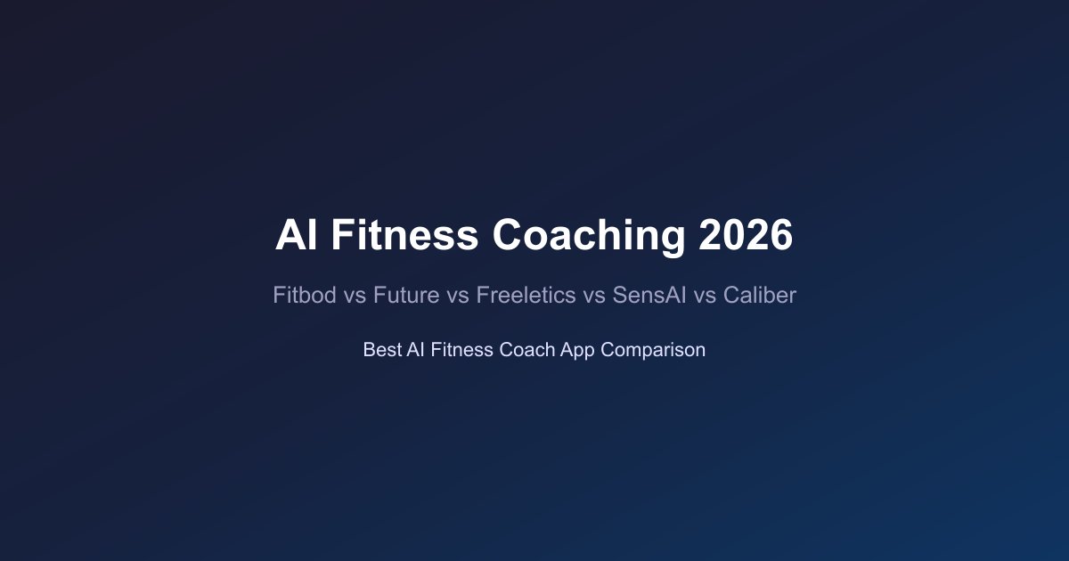 Fitbod, Future, Freeletics, SensAI, and Caliber — five AI fitness coach apps compared for 2026