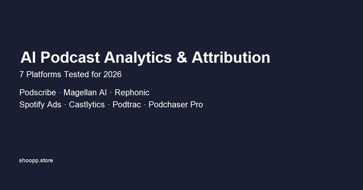 AI podcast analytics platforms comparison for 2026