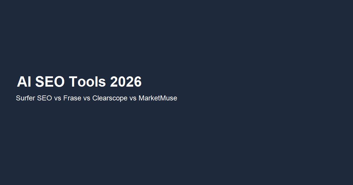Cuatro herramientas de optimización de contenido SEO con IA comparadas lado a lado